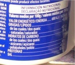 Chicles menta fuerte Hacendado ingredientes