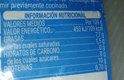 Fletan negro Hacendado ingredientes