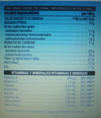 Galletas minis 0% azúcares añadidos Hacendado ingredientes