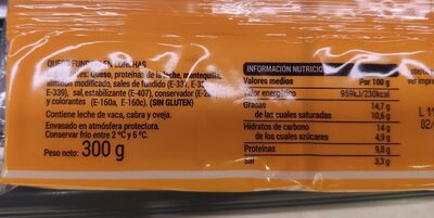 Lonchas burger Hacendado ingredientes