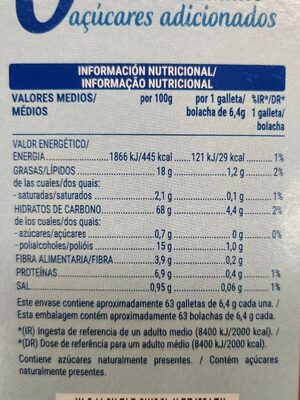 Maria dorada 0% mercadona Hacendado ingredientes