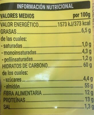 Pan tostado 100% inegral Hacendado ingredientes