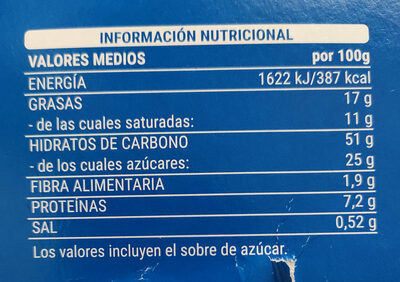 Pandoro Hacendado ingredientes