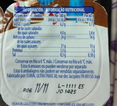 Petit chocolate con leche Hacendado ingredientes