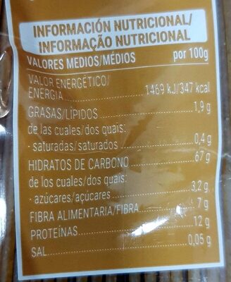 Spaghetti integral Hacendado ingredientes