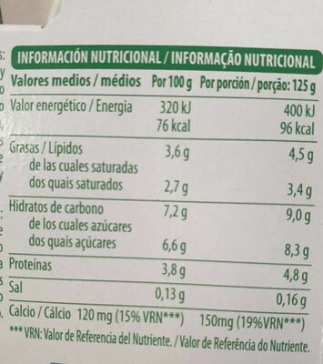 Yogur con fruta bífidus zero Hacendado ingredientes