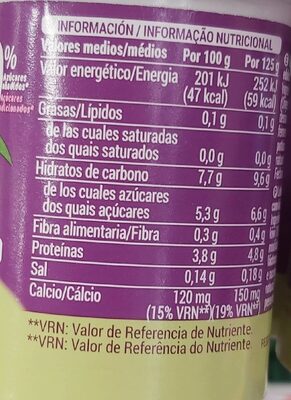 Bifidus 0% kiwi Hacendado ingredientes