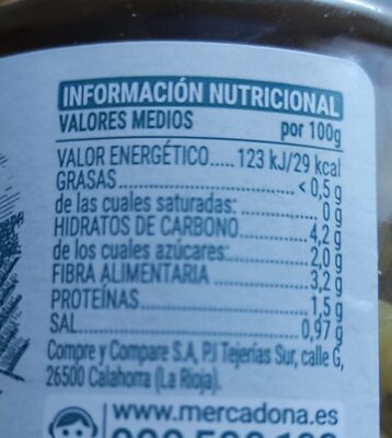 Brotes de ajos Hacendado ingredientes