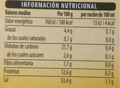 Caldo de pollo en pastillas Hacendado ingredientes