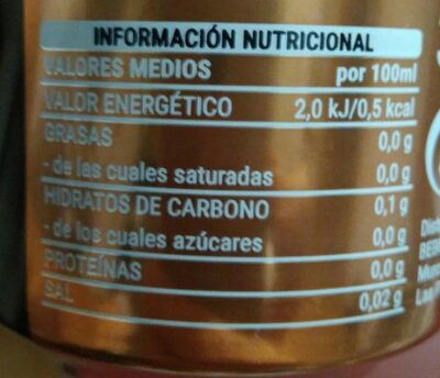Cola zero zero Hacendado ingredientes