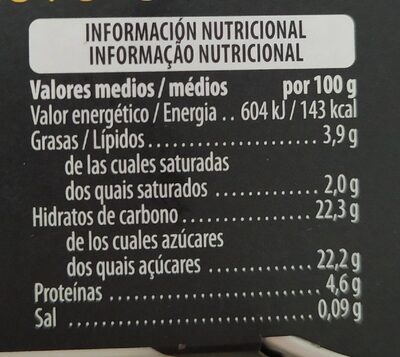 Flan de huevo Hacendado ingredientes