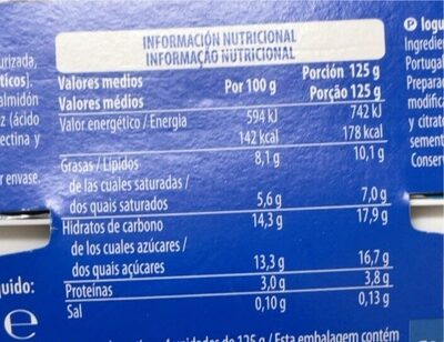 Griego Hacendado ingredientes