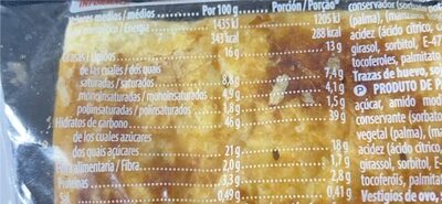 Hojaldre de manzana Hacendado ingredientes