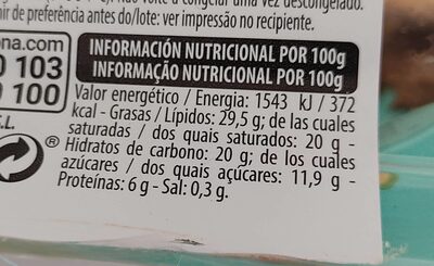 Lionesas profiteroles Hacendado ingredientes