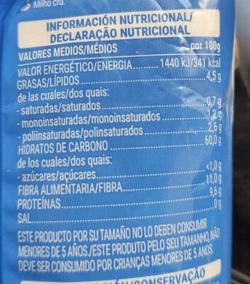 Maíz milho palomitas Hacendado ingredientes