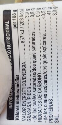 Mojama de atún Hacendado ingredientes