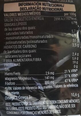 Nuez natural Hacendado ingredientes