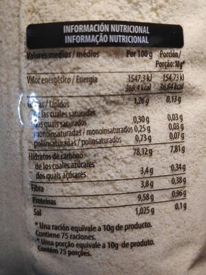 Pan rallado Hacendado ingredientes