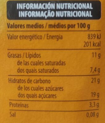 Panna cotta caramelo Hacendado ingredientes