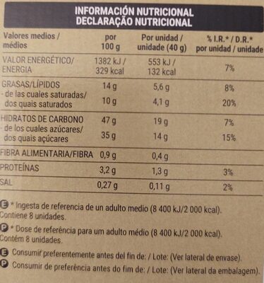 Polvito Hacendado ingredientes