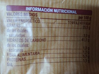 Porras Hacendado ingredientes