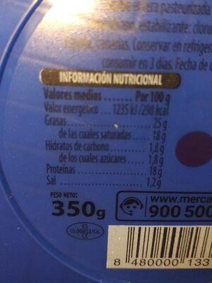 Queso de cabra fresco Hacendado ingredientes