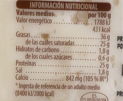 Queso de mezcla madurado: entrepinares curado Hacendado ingredientes