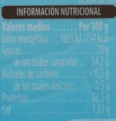 Queso fresco de vaca Hacendado ingredientes