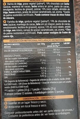 Rosquilhas chocolate y coco Hacendado ingredientes