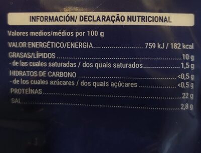 Salmón ahumado Hacendado ingredientes