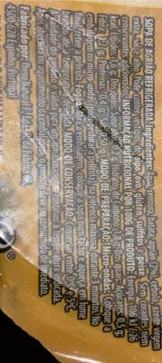 Sopa de agrião Hacendado ingredientes