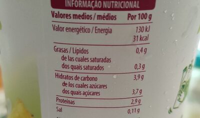 Yogur piña ananás coco Hacendado ingredientes