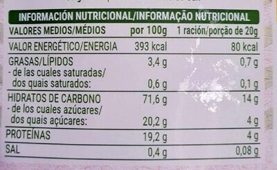 Algas con arroz Hacendado ingredientes