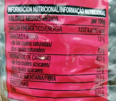 Alubia negra Hacendado ingredientes