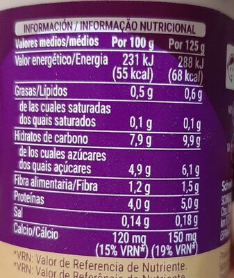 Bifidus 0% con nueces Hacendado ingredientes