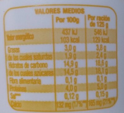 Cremoso con mango y maracuyá Hacendado ingredientes
