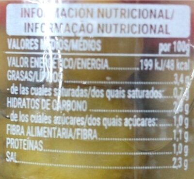 Dulces banderillas Hacendado ingredientes