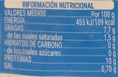 Fletan negro Hacendado ingredientes