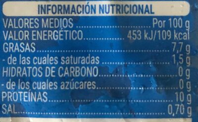 Fletan Hacendado ingredientes