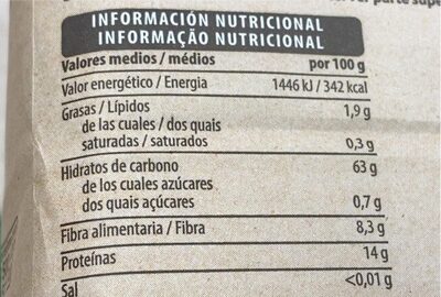 Harina de trigo de espelta Hacendado ingredientes