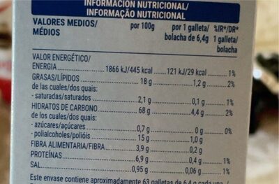 Maria dorads Hacendado ingredientes
