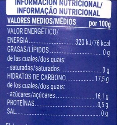 Melocoton en almibar Hacendado ingredientes