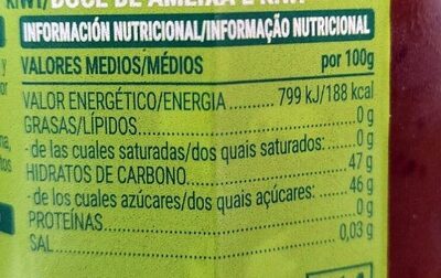 Mermelada de ciruela y kiwi Hacendado ingredientes