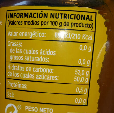 Mermelada de melocotón Hacendado ingredientes
