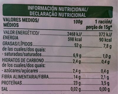 Mezcla de semillas Hacendado ingredientes
