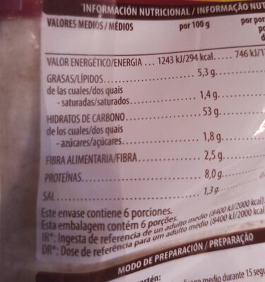 Máxi tortillas Hacendado ingredientes