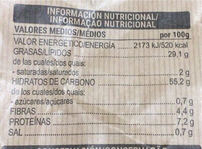 Patatas fritas tradicionales Hacendado ingredientes