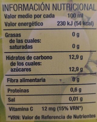 Piña y uva Hacendado ingredientes