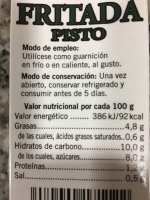 Pisto con aceite de oliva Hacendado ingredientes