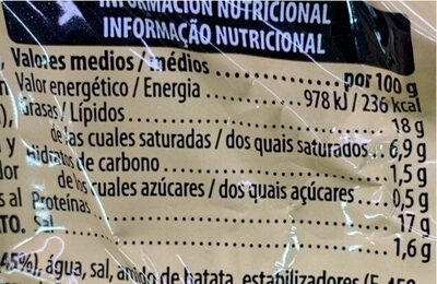 Pollo asado relleno jamon, huevo y queso Hacendado ingredientes